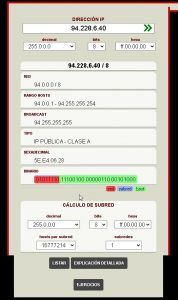 Calculadora Ip Subneteo Online