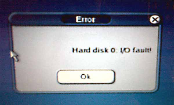 Hard Disk IO Fault