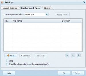 Background audio Acoolsoft PPT to Video Free