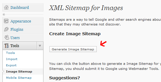 Google XML Sitemap for Images