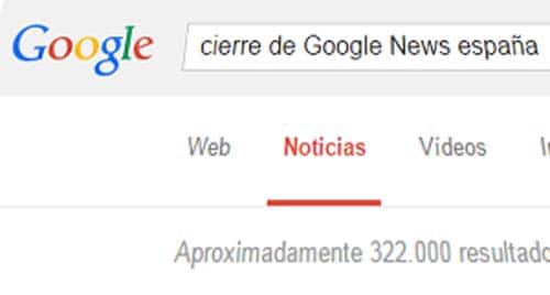 Cierre de Google News España