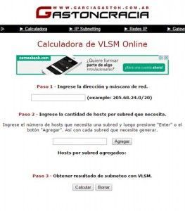 calculadora vlsm online