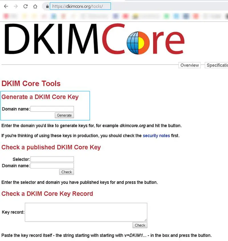 generar registro DKIM para el mail