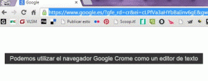 utilizar Chrome como editor de texto