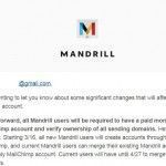 important changes to mandrill