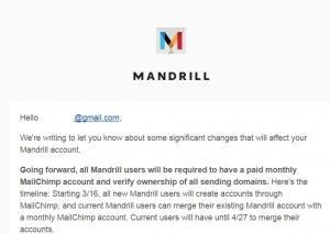 important changes to mandrill