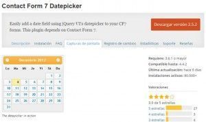 contact form 7 Datepicker