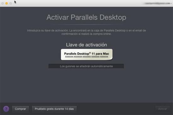 activar parallels desktop mac