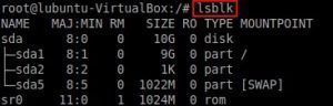 lsblk info dispositivos linux