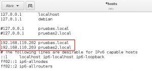 archivo hosts virtualhost basado en ip