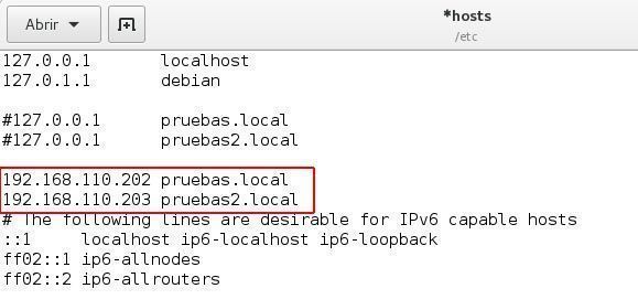 archivo hosts-virtualhost basado en ip