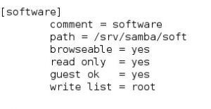 recurso samba todos usuarios leer solo root escribir