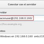 conectar servidor smb | smb://usuario@IP