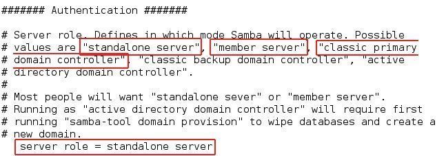 samba server role