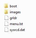 archivos y directorios creados xboot usb booteable
