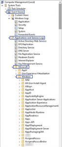 win server 2016 | event viewer applications and services logs