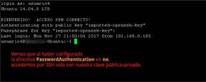 Open SSH | PasswordAuthentication