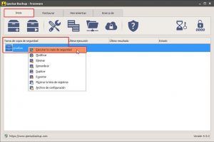Iperius Backup | ejecutar copia seguridad