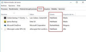 programas inicio administrador de tareas windows