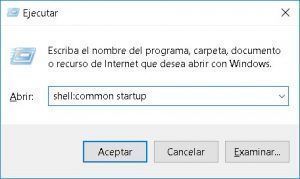 shell common startup | Windows