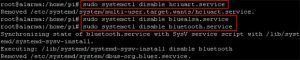 systemctl disable bluetooth service