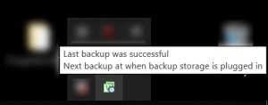 veeam endpoint last backup was succesful