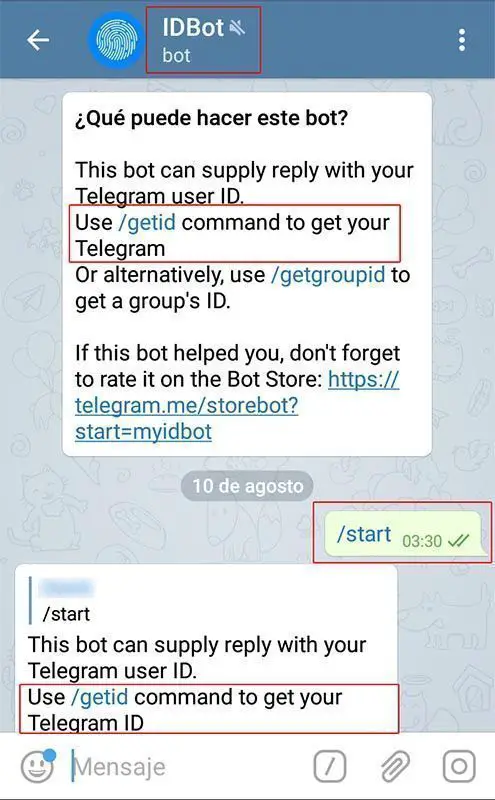 Telegram myidbot