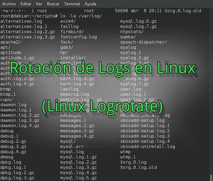 logrotate | rotacion delogs linux