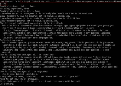 sudo apt get install build essential linux headers uname