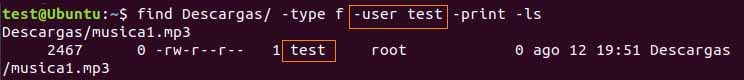 linux find buscar archivos por usuario propietario