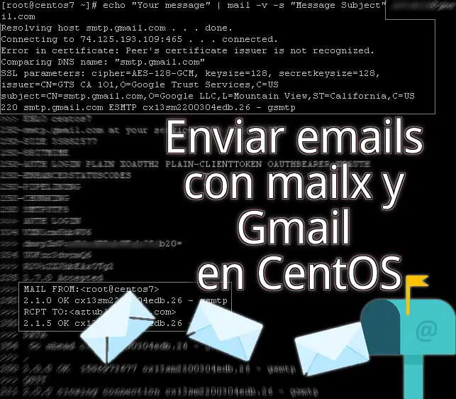 enviar mails con mailx en CentOS