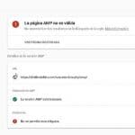 error etiqueta pagina amp no valida