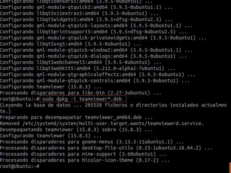 teamviewer linux instalar dependencias y paquete deb