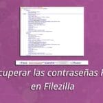 recuperar contrasena filezilla
