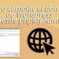 como cambiar dominio wordpress phpmyadmin