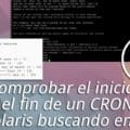 comprobar comienzo fin cron solaris