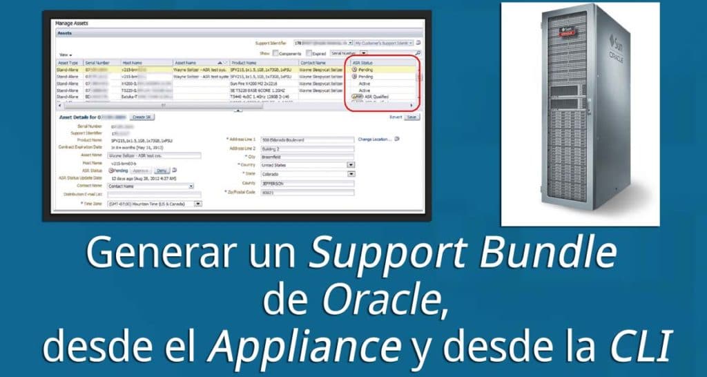 Vamos a ver cómo generar un support bundle de Oracle desde un Oracle ZFS Storage.