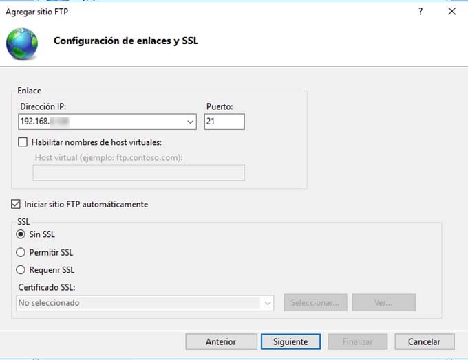configurar enlaces y ssl ftp windows iis